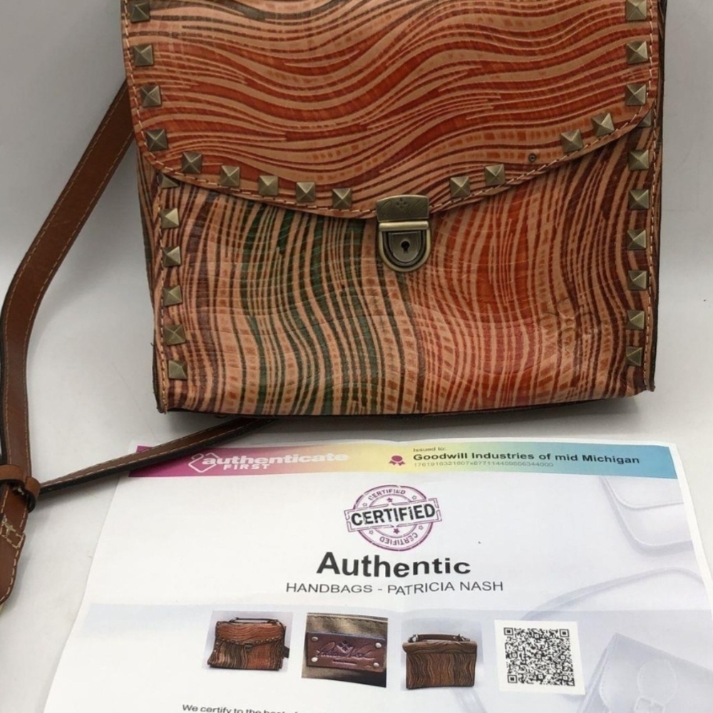 Patricia Nash Multicolor Leather Crossbody Bag
